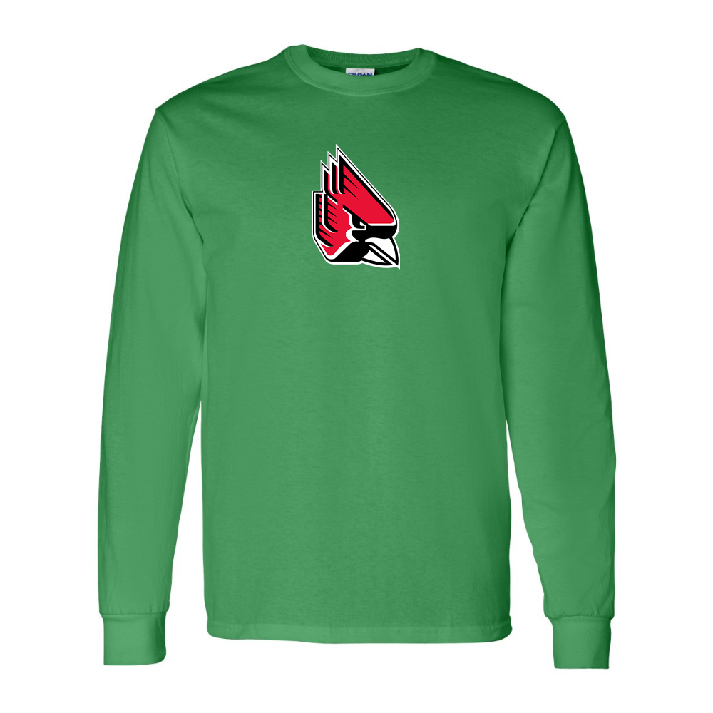 Men's   Ball State Cardinals Gildan Heavy Cotton Long Sleeve T-Shirt