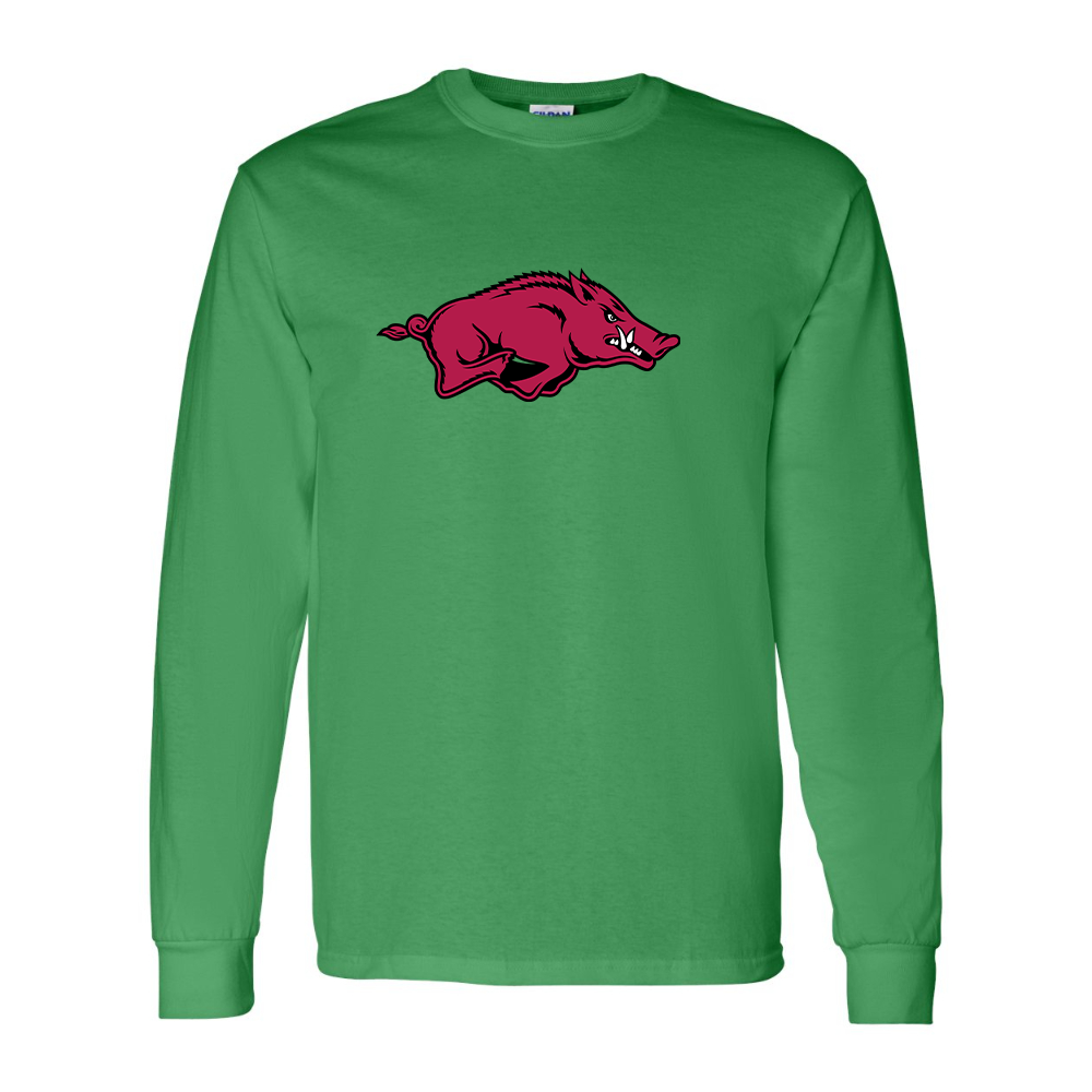 Men's Arkansas Razorbacks  Gildan Heavy Cotton Long Sleeve T-Shirt
