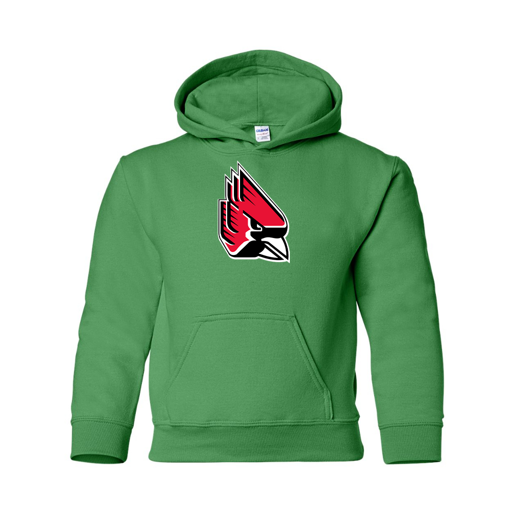 Youth   Ball State Cardinals Gildan Heavy Blend  Hooded Sweatshirt