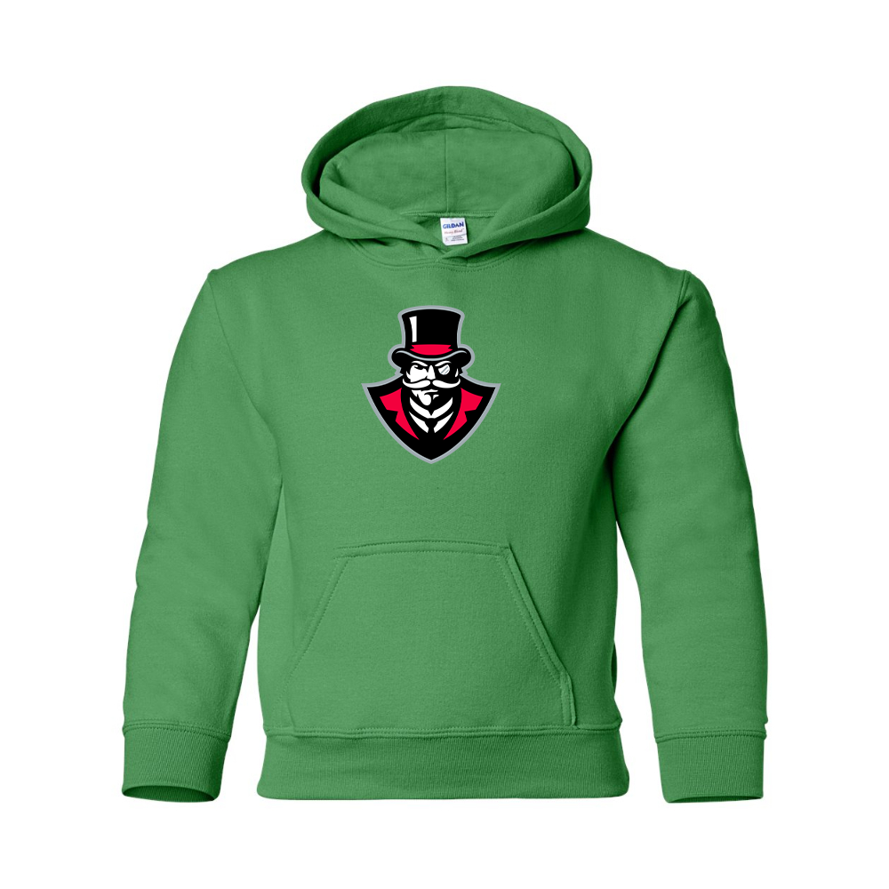 Youth Austin Peay Governors Gildan Heavy Blend  Hooded Sweatshirt