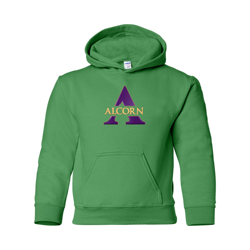 Youth Alcorn State Braves Gildan Heavy Blend  Hooded Sweatshirt