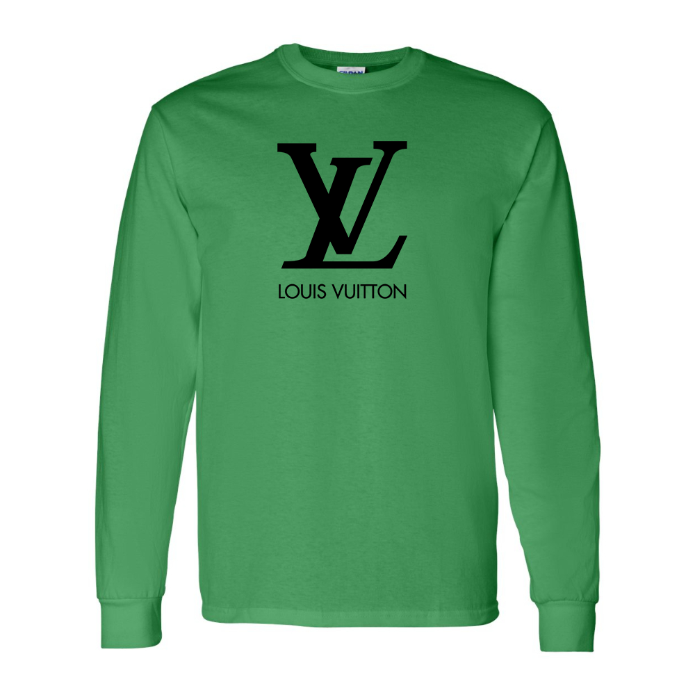 Men's  Louis Vuitton Gildan Heavy Cotton Long Sleeve T-Shirt