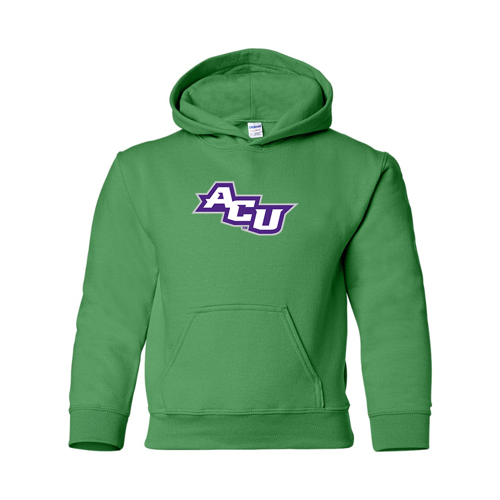 Youth Abilene Christian Wildcats  Gildan Heavy Blend  Hooded Sweatshirt