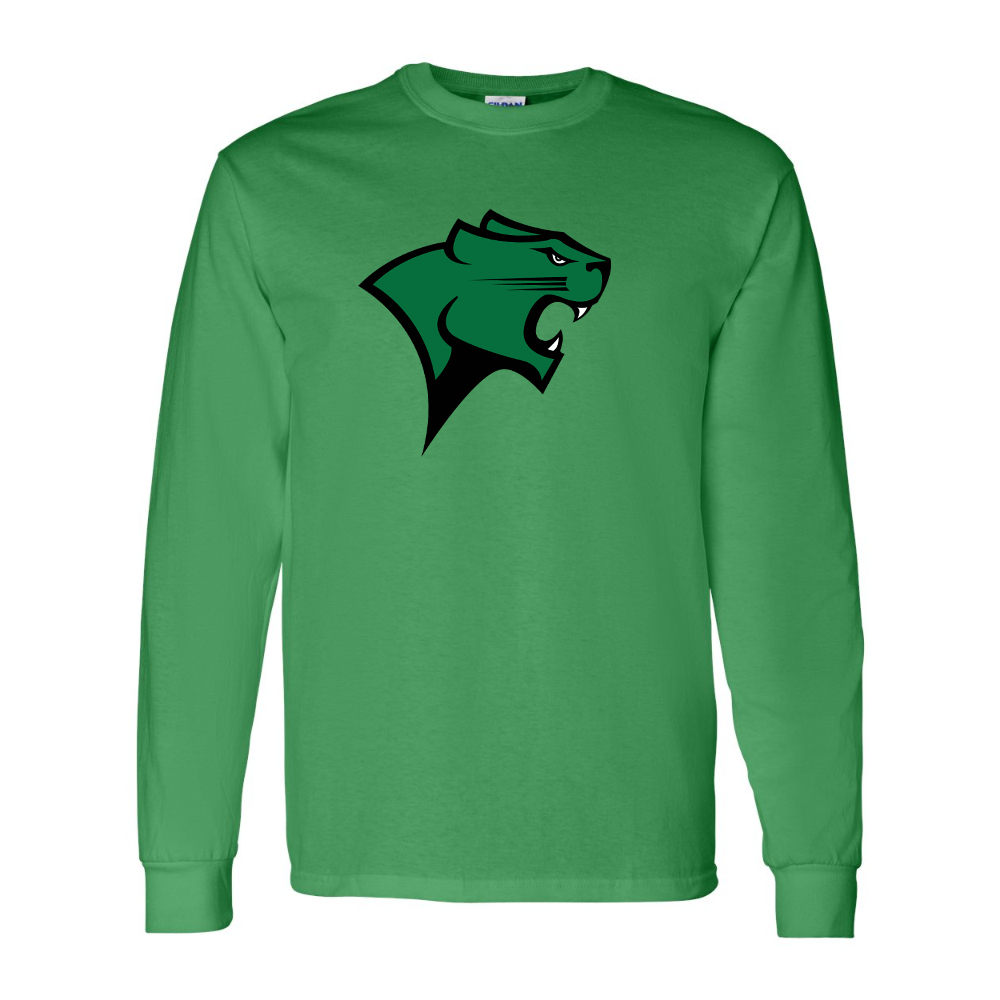 Men's Chicago State Cougars  Gildan Heavy Cotton Long Sleeve T-Shirt