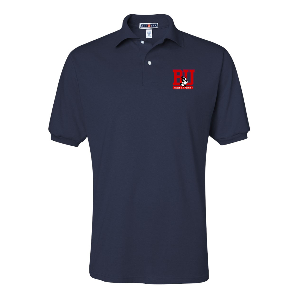 Men's Boston University Terriers  JERZEES  SpotShield polo