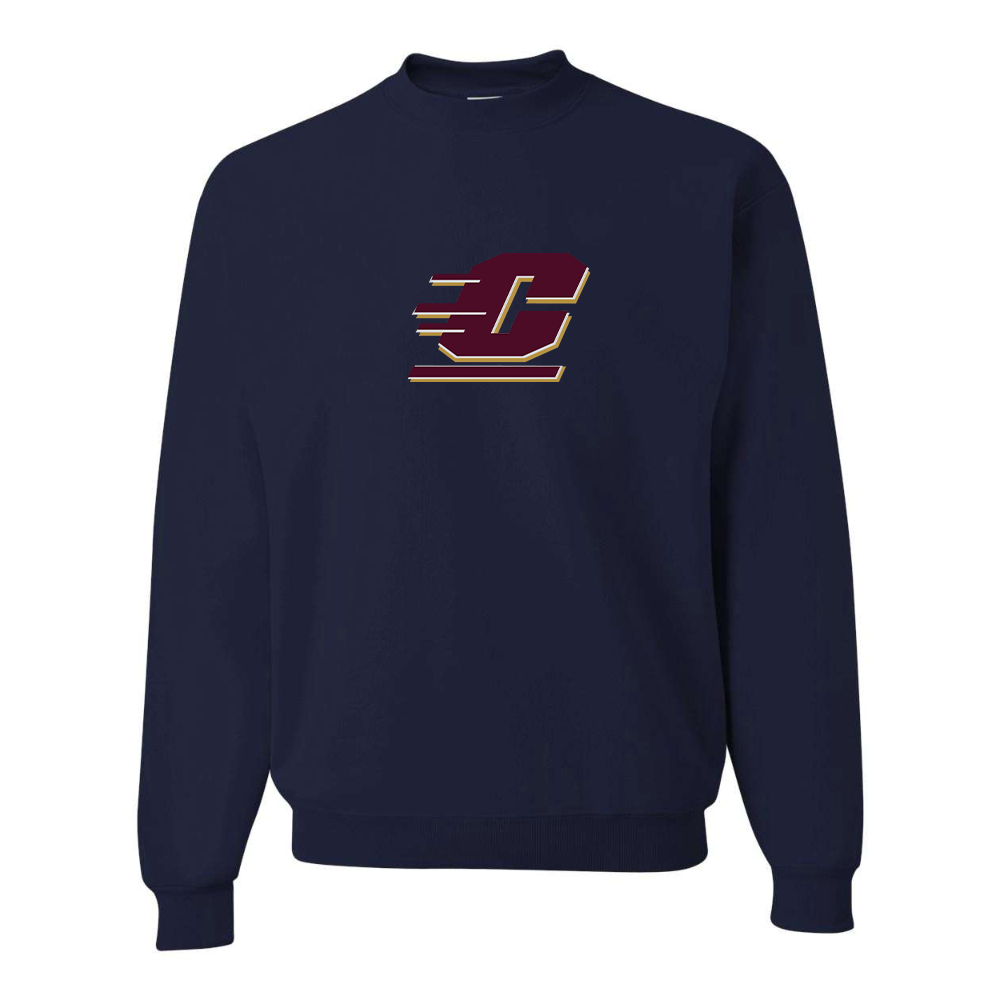 Men's Central Michigan Chippewas JERZEES NuBlend Crewneck Sweatshirt