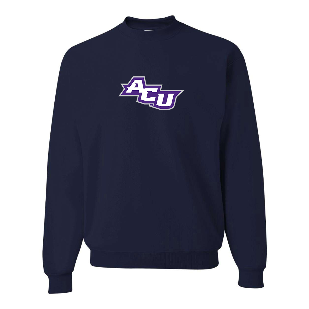 Men's Abilene Christian Wildcats   JERZEES NuBlend Crewneck Sweatshirt