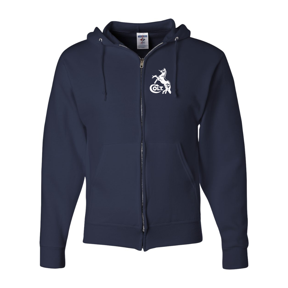 Men's Colt Horse JERZEES NuBlend Full-Zip Hooded Sweatshirt