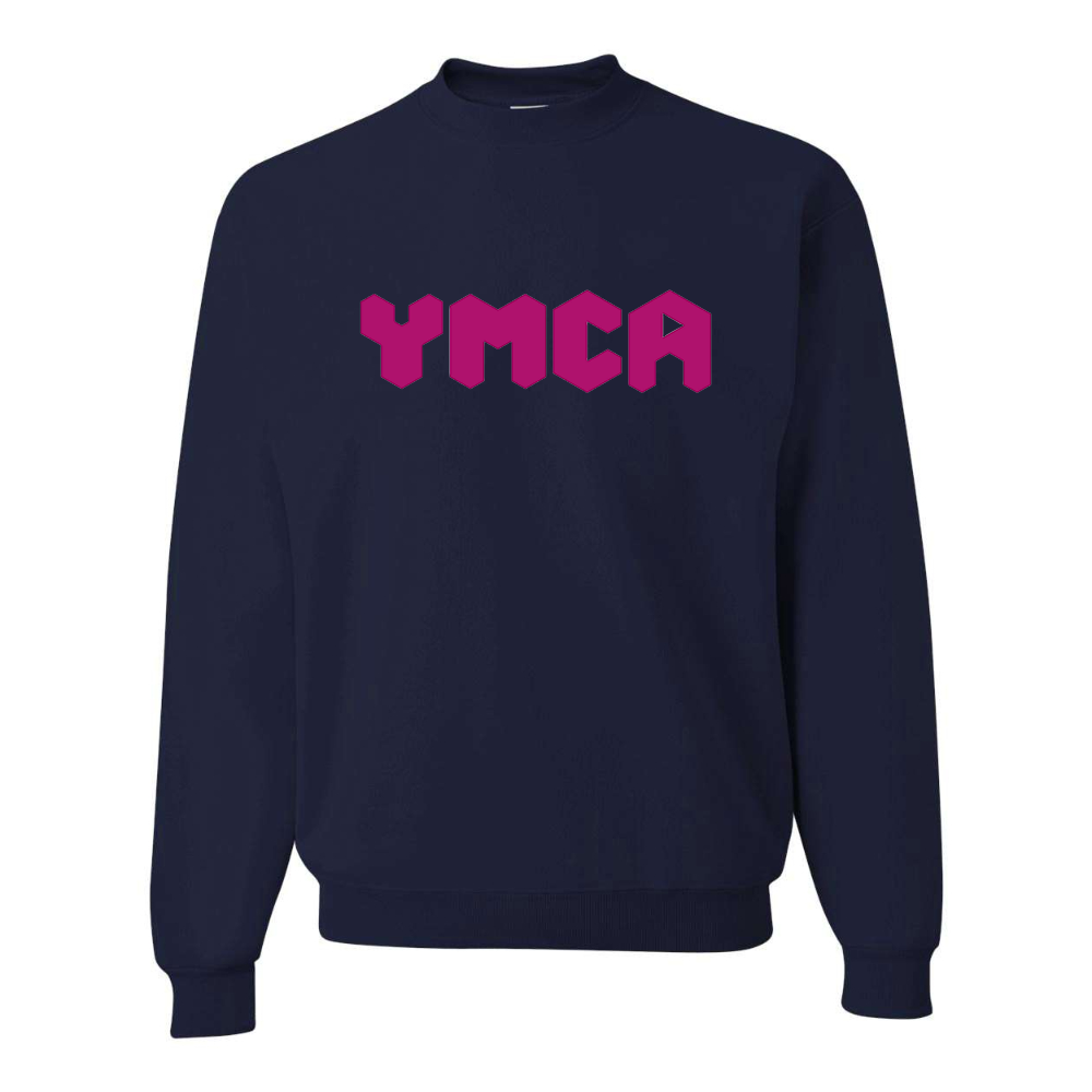 Men's  YMCA Mauve JERZEES NuBlend Crewneck Sweatshirt