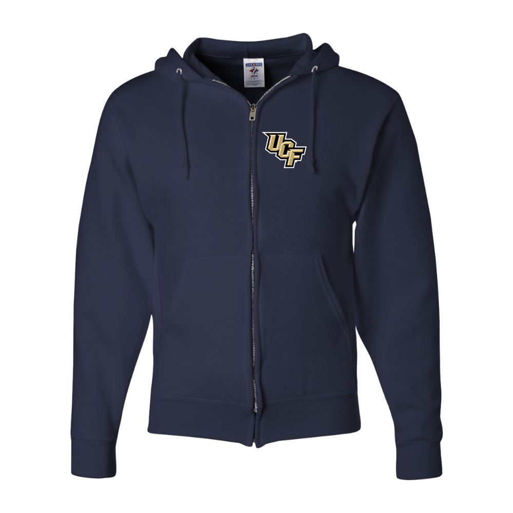 Men's Central Florida Knights  JERZEES NuBlend Full-Zip Hooded Sweatshirt