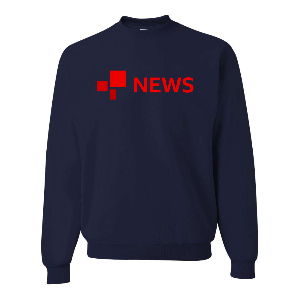 Men's BBC News  JERZEES NuBlend Crewneck Sweatshirt