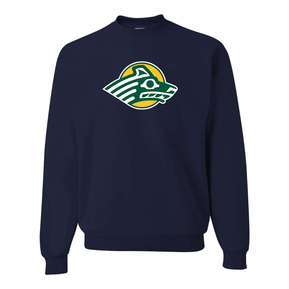 Men's Alaska Anchorage Seawolves   JERZEES NuBlend Crewneck Sweatshirt