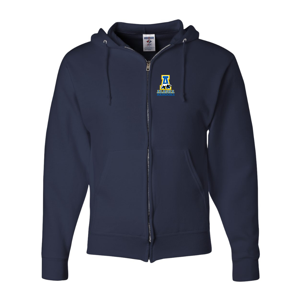 Men's Alaska Nanooks JERZEES NuBlend Full-Zip Hooded Sweatshirt