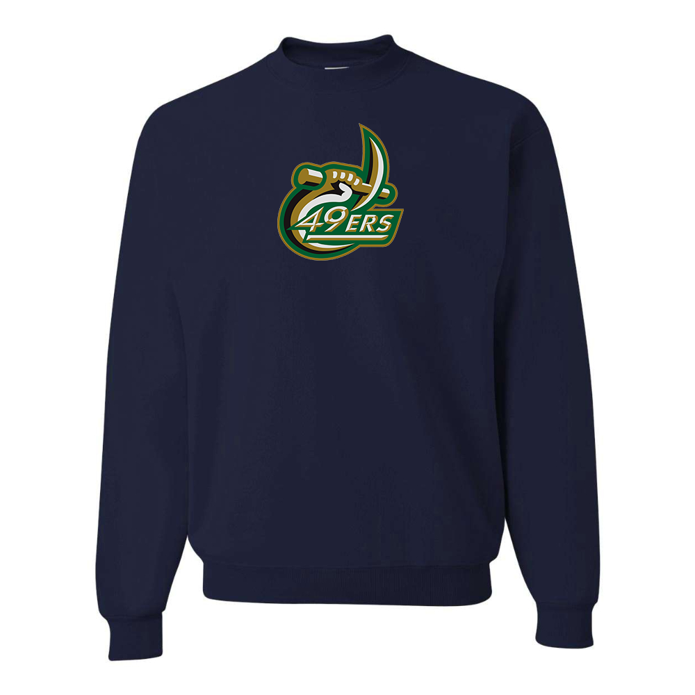 Men's  Charlotte 49ers JERZEES NuBlend Crewneck Sweatshirt