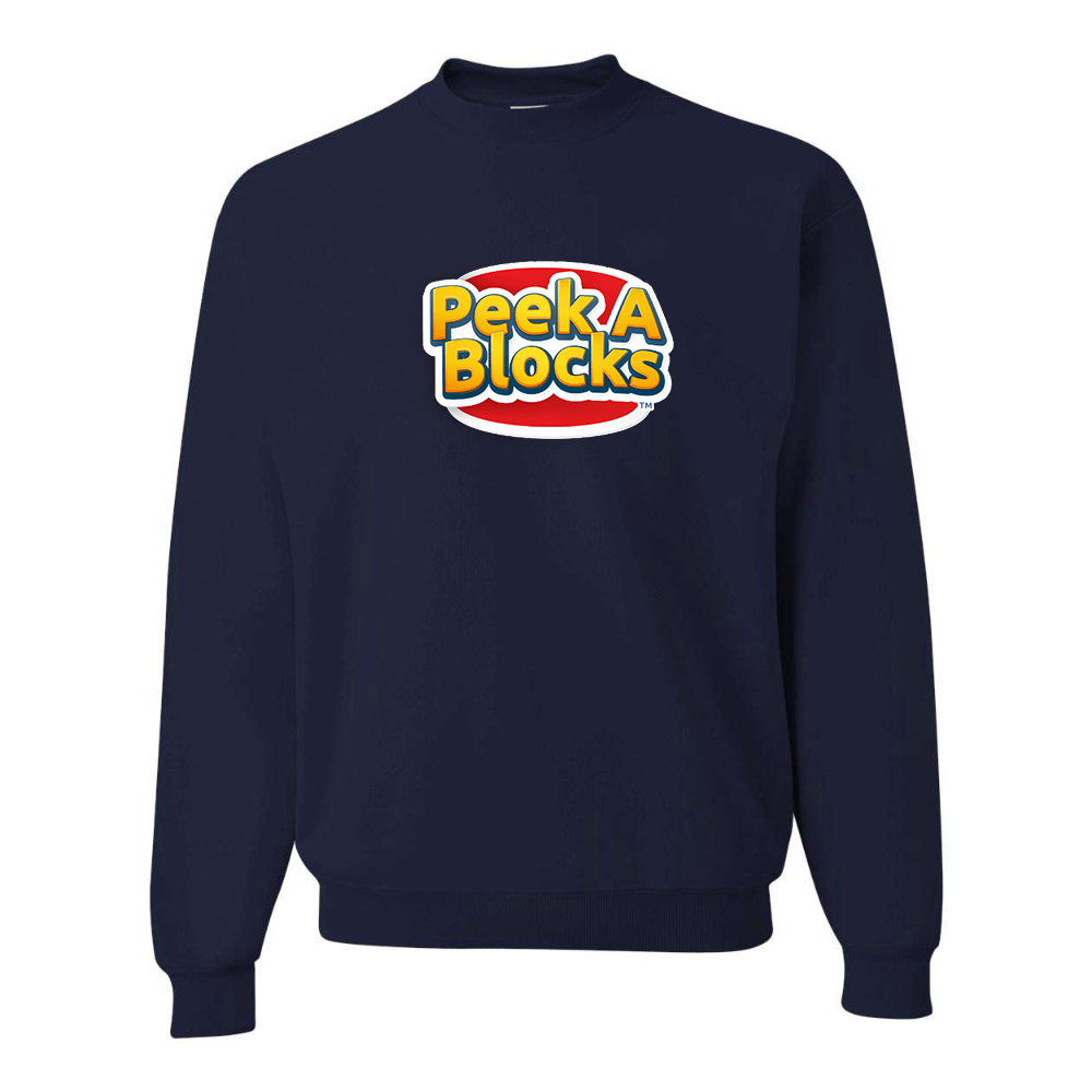 Men's Peek A Blocks JERZEES NuBlend Crewneck Sweatshirt