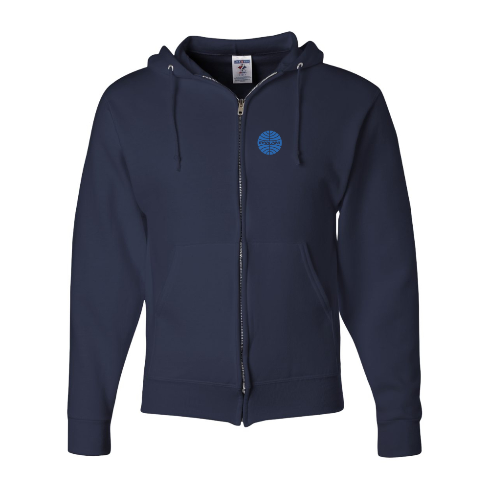 Men's  Pan Am  JERZEES NuBlend Full-Zip Hooded Sweatshirt