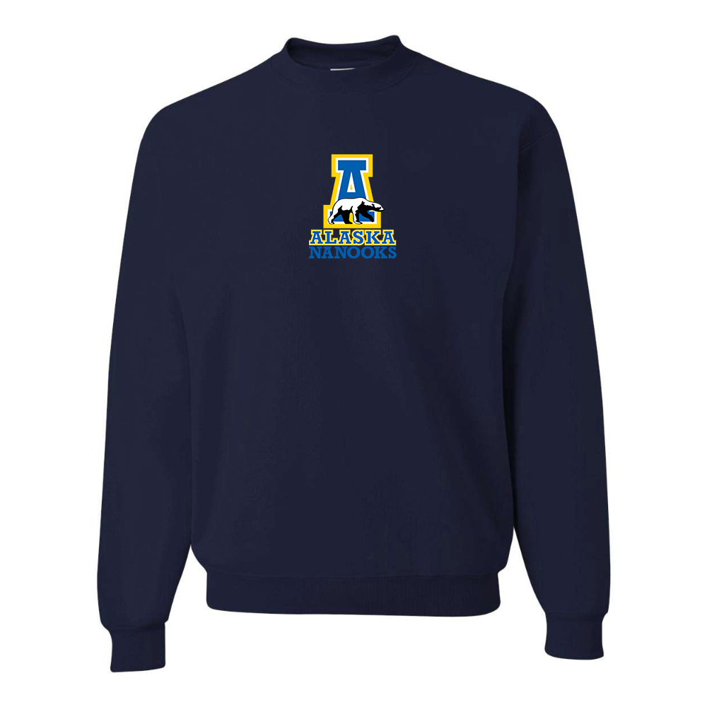 Men's Alaska Nanooks  JERZEES NuBlend Crewneck Sweatshirt