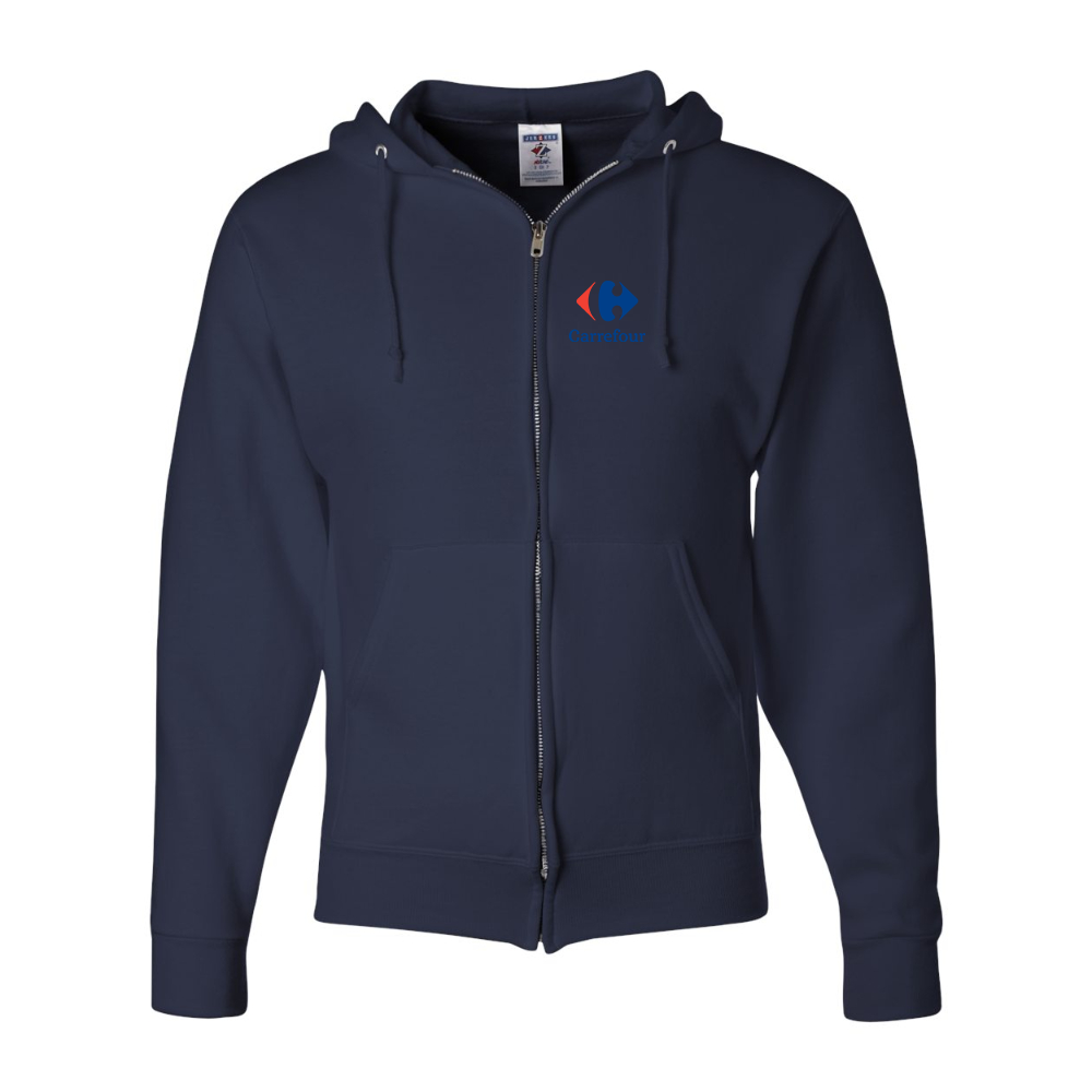 Men's Carrefour JERZEES NuBlend Full-Zip Hooded Sweatshirt