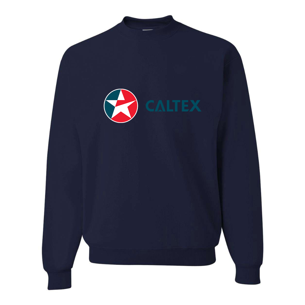 Men's  Caltex Gas Station  JERZEES NuBlend Crewneck Sweatshirt