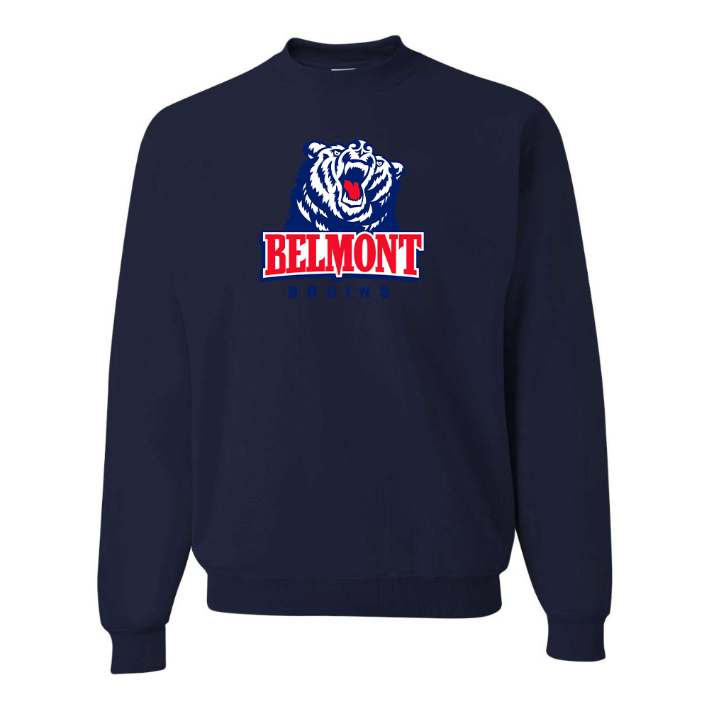 Men's Belmont Bruins JERZEES NuBlend Crewneck Sweatshirt