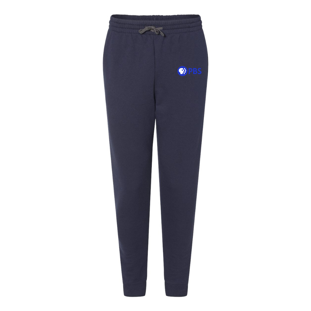 Men's PBS Blue JERZEES Nublend Joggers
