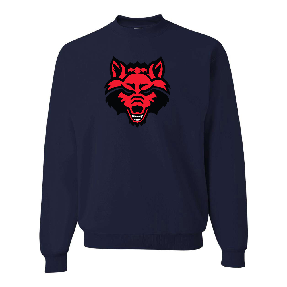 Men's Arkansas State Red Wolves JERZEES NuBlend Crewneck Sweatshirt