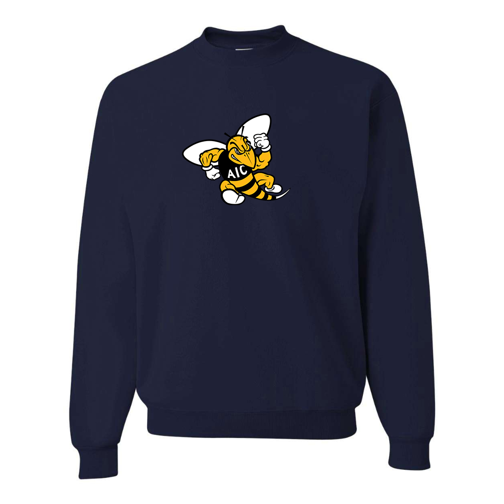 Men's AIC Yellow Jackets  JERZEES NuBlend Crewneck Sweatshirt