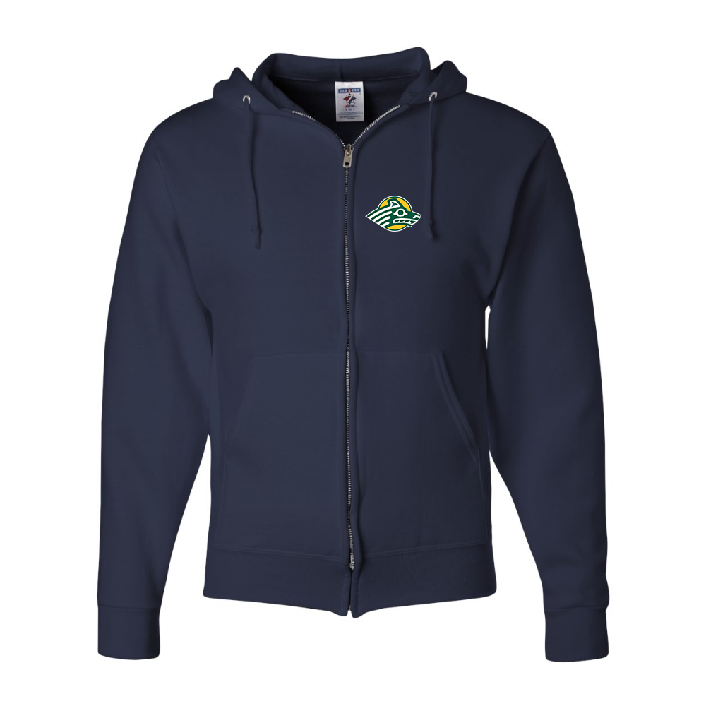 Men's Alaska Anchorage Seawolves  JERZEES NuBlend Full-Zip Hooded Sweatshirt