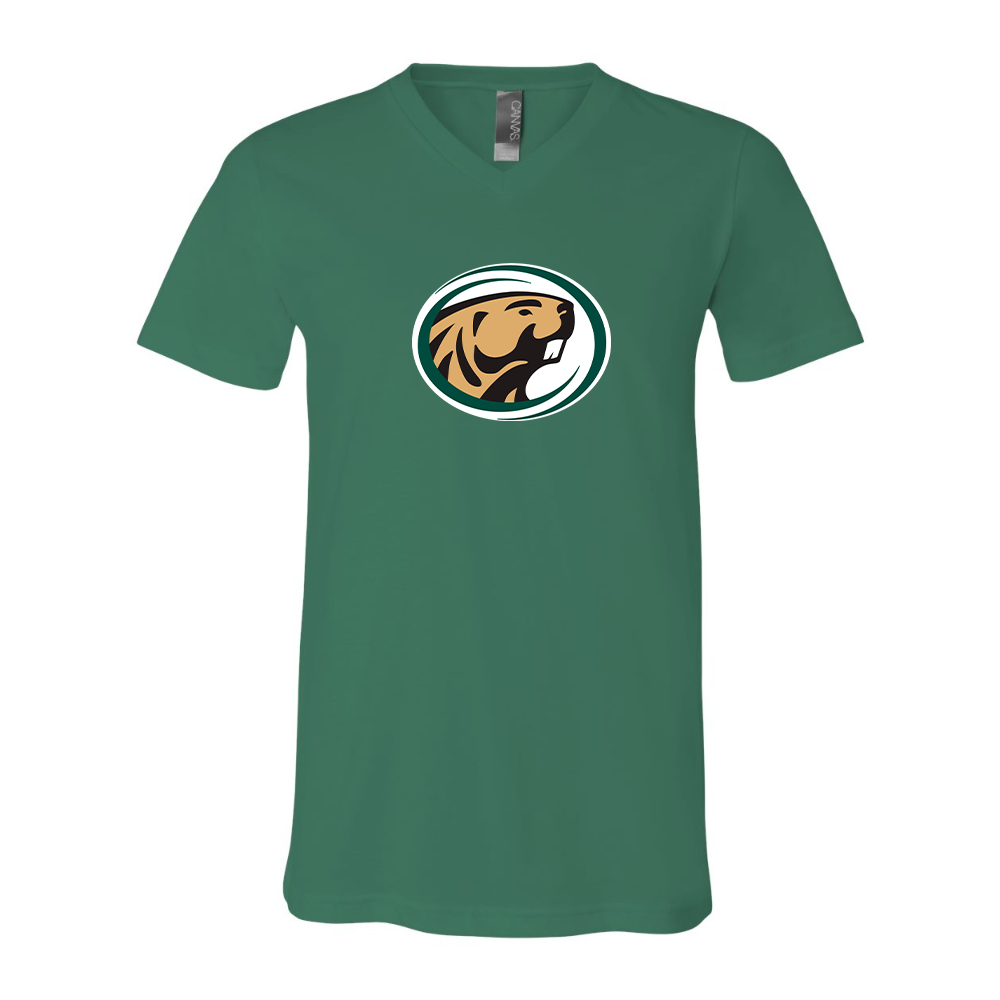 Bemidji State Beavers BELLA  CANVAS - Jersey V-Neck T-Shirt