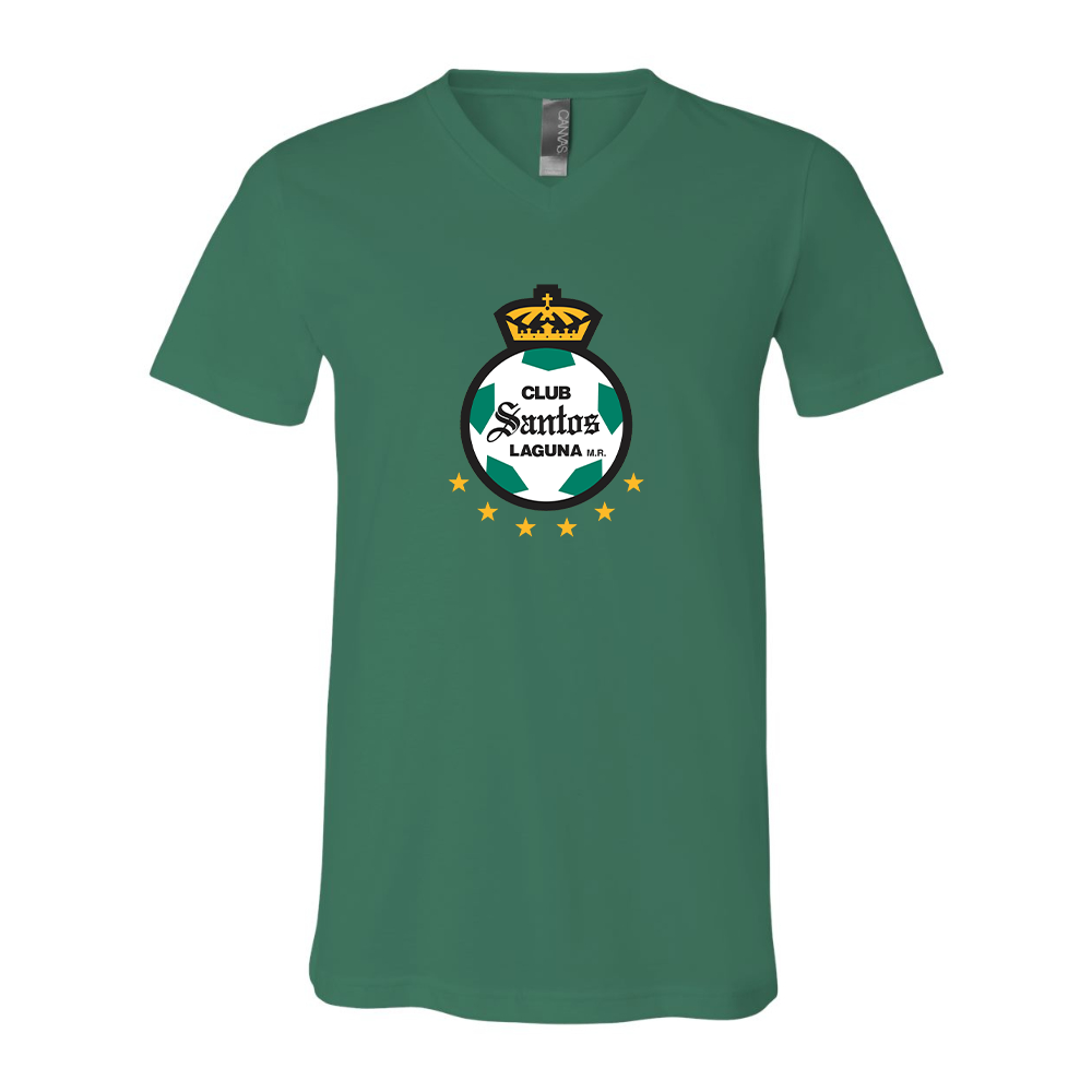 Santos Laguna Soccer BELLA  CANVAS - Jersey V-Neck T-Shirt