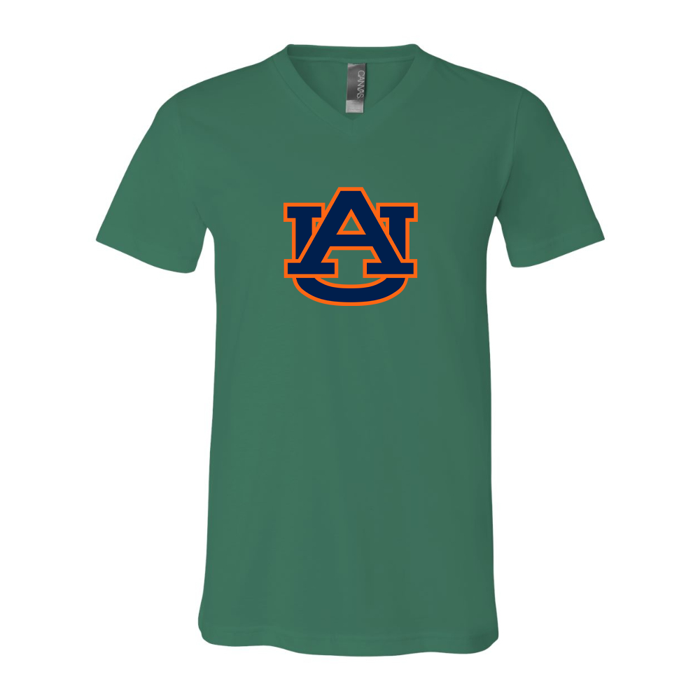 Auburn Tigers BELLA  CANVAS - Jersey V-Neck T-Shirt