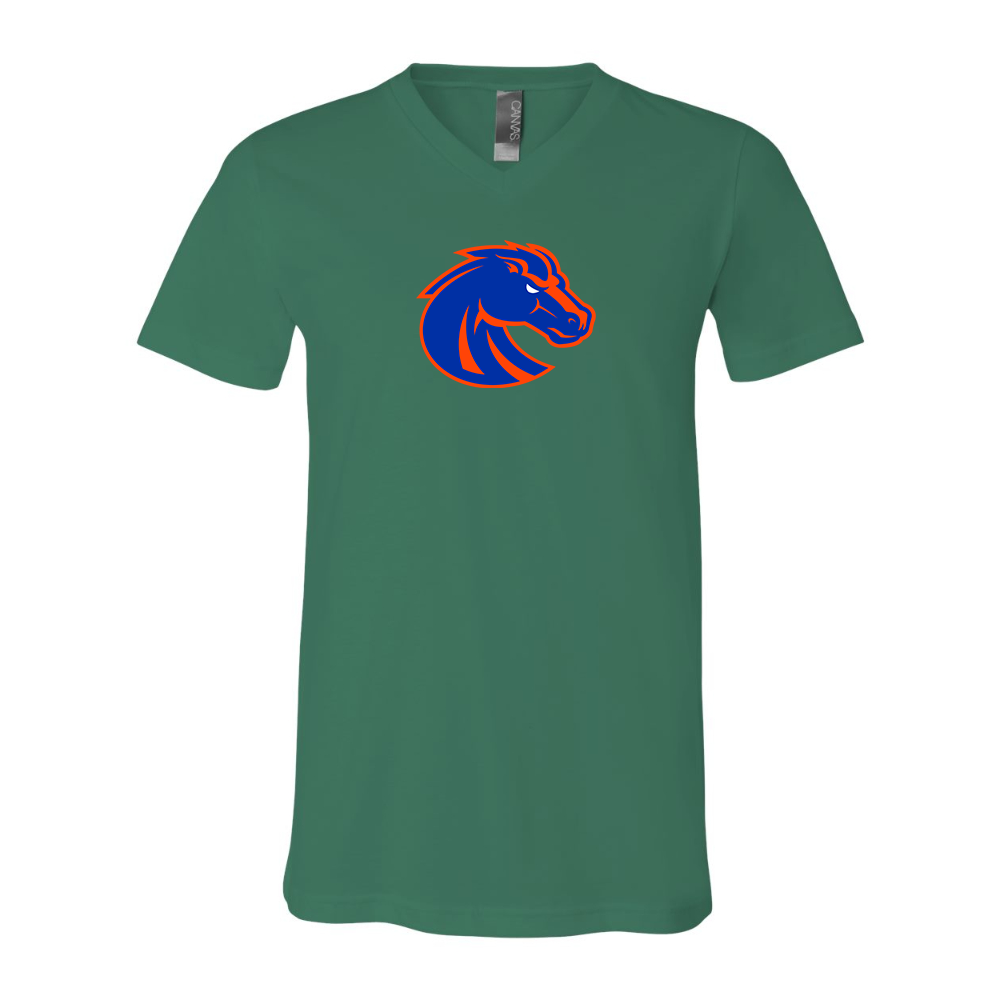 Boise State Broncos  BELLA  CANVAS - Jersey V-Neck T-Shirt