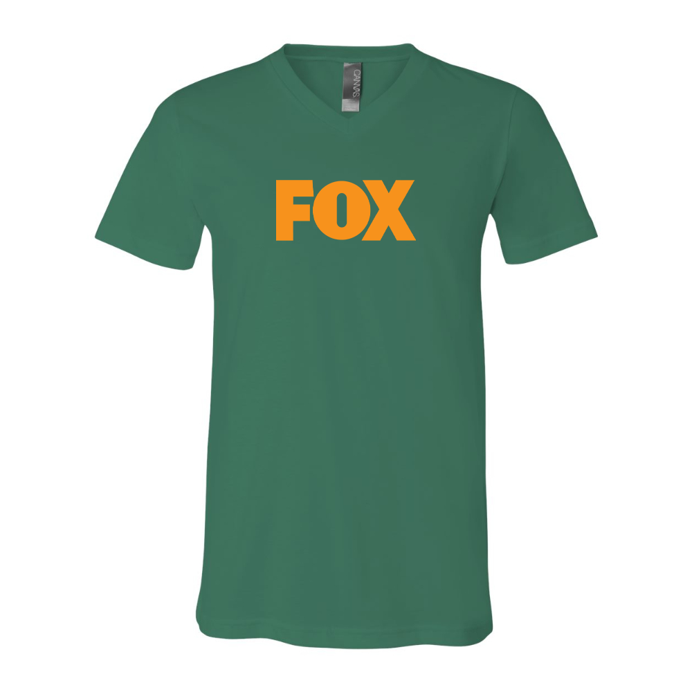 Fox BELLA  CANVAS - Jersey V-Neck T-Shirt