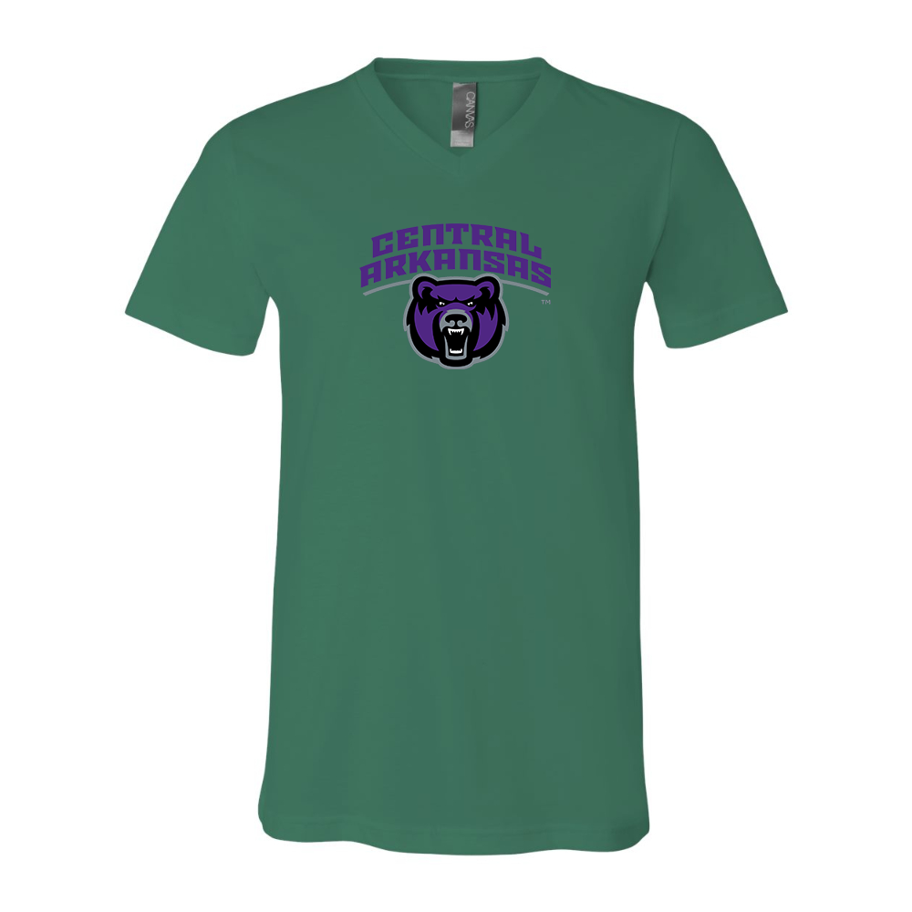 Central Arkansas Bears  BELLA  CANVAS - Jersey V-Neck T-Shirt