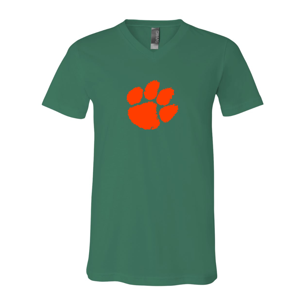 Clemson Tigers  BELLA  CANVAS - Jersey V-Neck T-Shirt