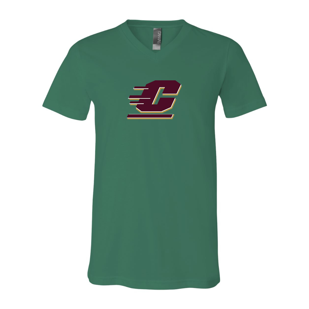 Central Michigan Chippewas  BELLA  CANVAS - Jersey V-Neck T-Shirt