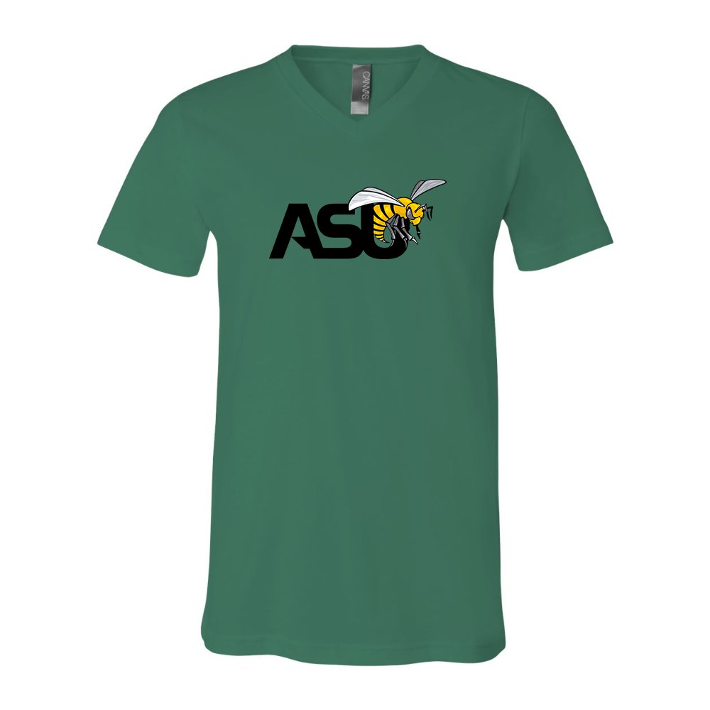 Alabama State Hornets  BELLA  CANVAS - Jersey V-Neck T-Shirt