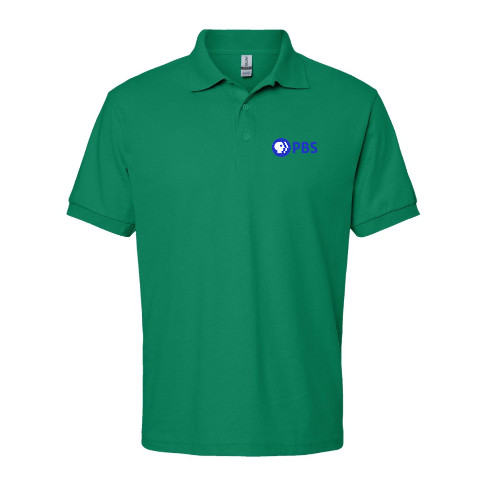Men's PBS Blue Dry Blend Jersey Polo