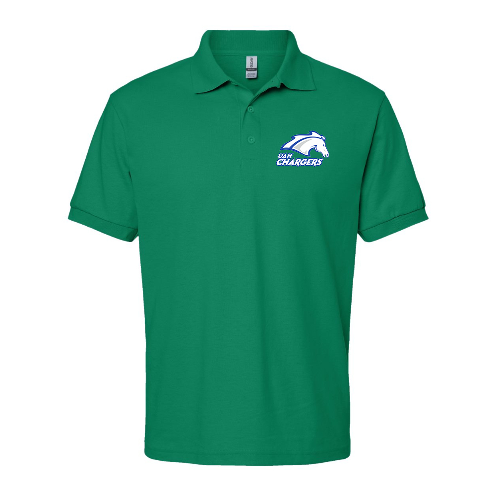 Men's Alabama Huntsville Chargers Wildcats Dry Blend Jersey Polo