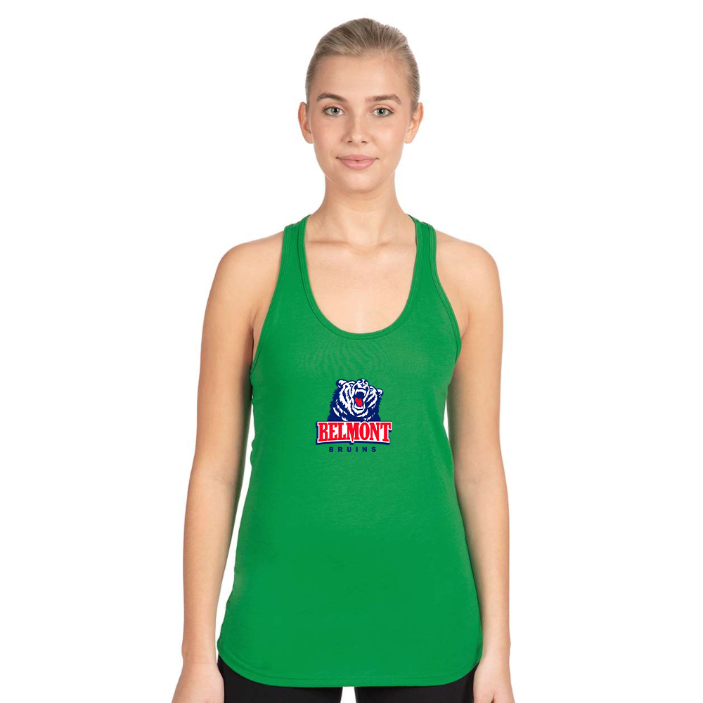Women's Belmont Bruins  Next Level Ideal Racerback Tank