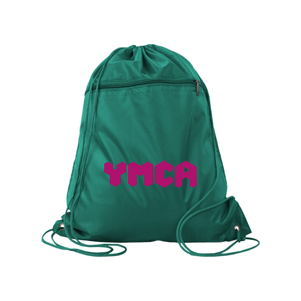 YMCA Mauve Q-Tees - Polyester Cinchpack