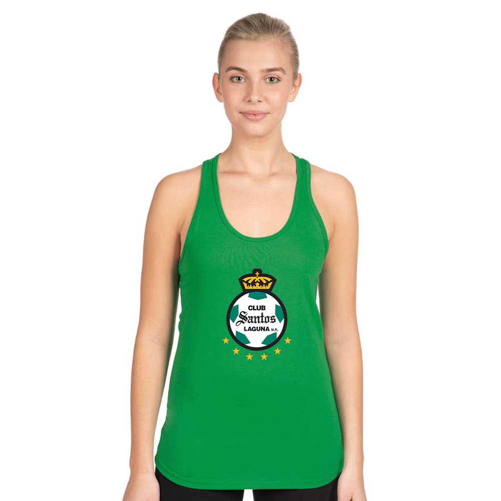 Women's Santos Laguna Soccer Next Level Ideal Racerback Tank