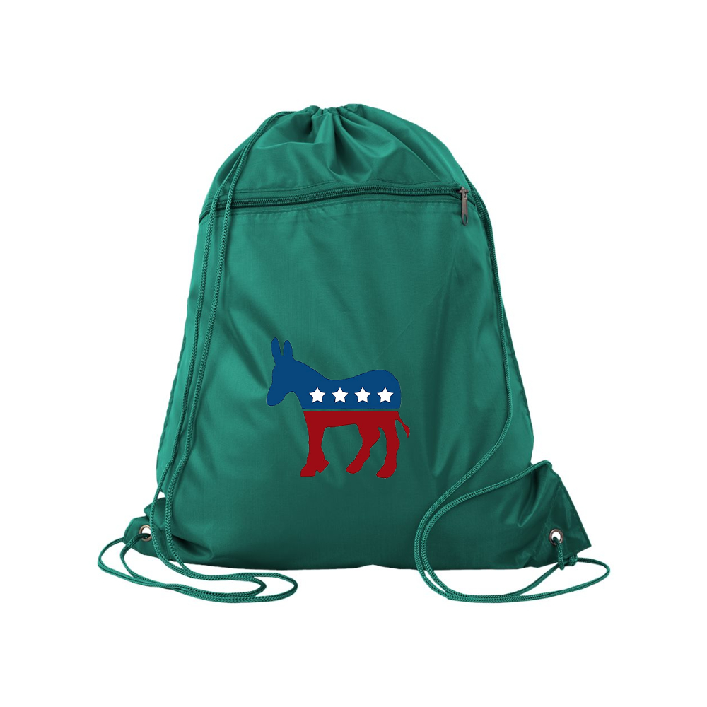Democrat Election Symbol Q-Tees - Polyester Cinchpack