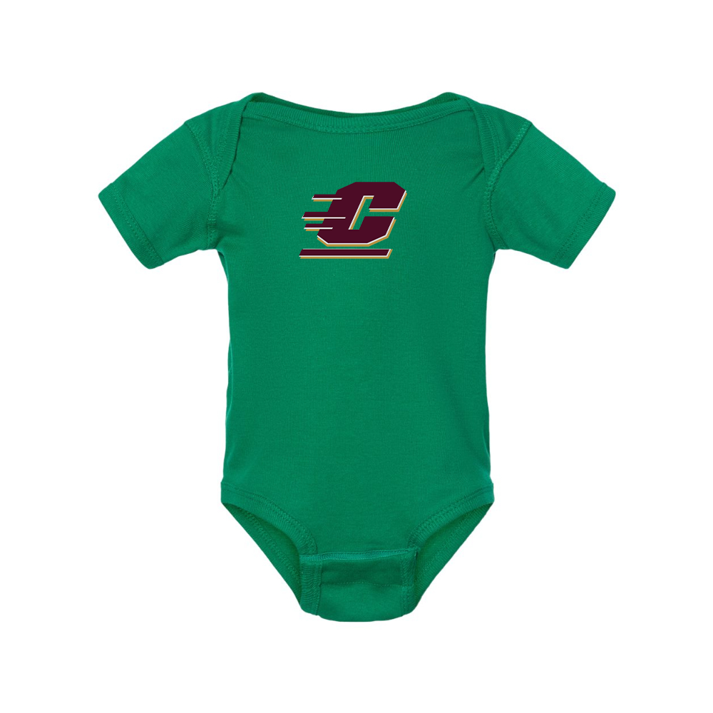 Central Michigan Chippewas  Rabbit Skins Infant Baby Rib Bodysuit