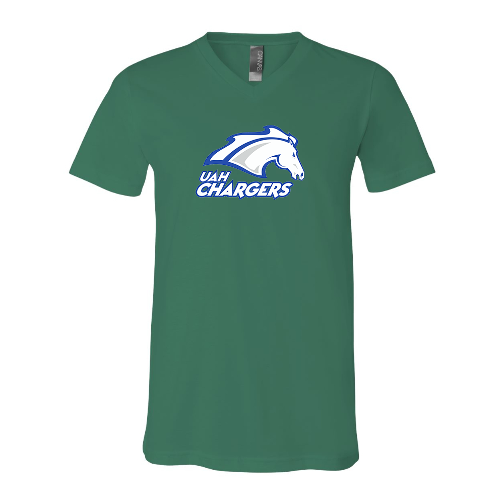 Alabama Huntsville Chargers  BELLA  CANVAS - Jersey V-Neck T-Shirt