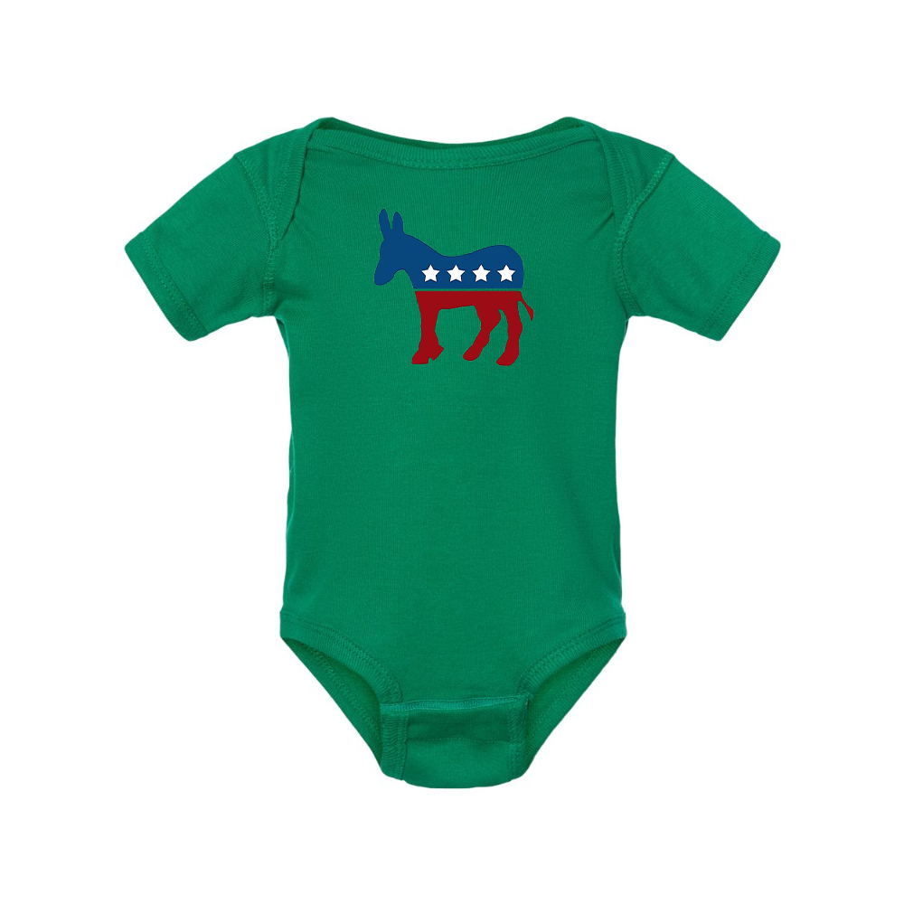 Democrat Election Symbol Rabbit Skins Infant Baby Rib Bodysuit