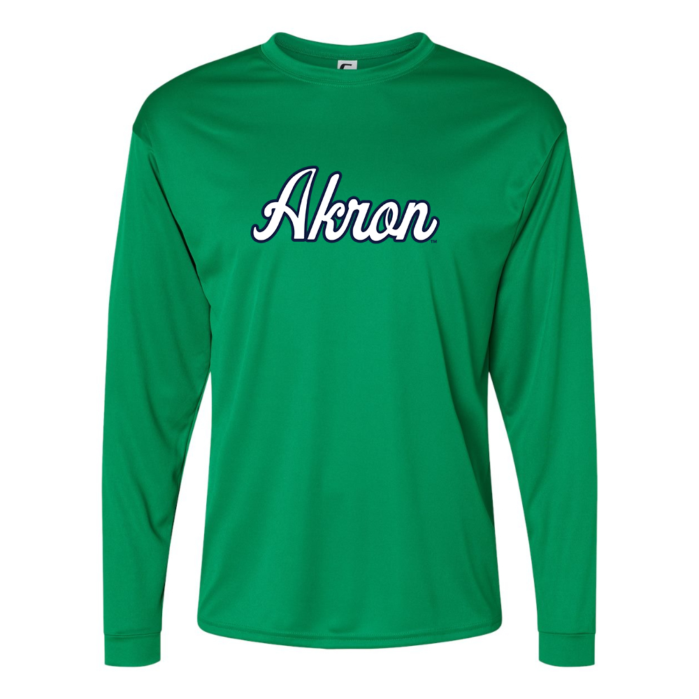 Men's Akron Zips  Performance Long Sleeve T-Shirt