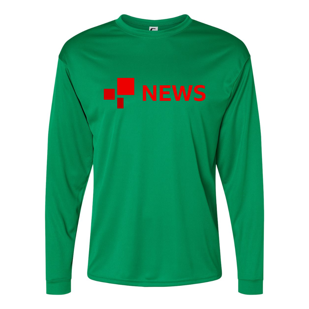 Men's  BBC News  Performance Long Sleeve T-Shirt