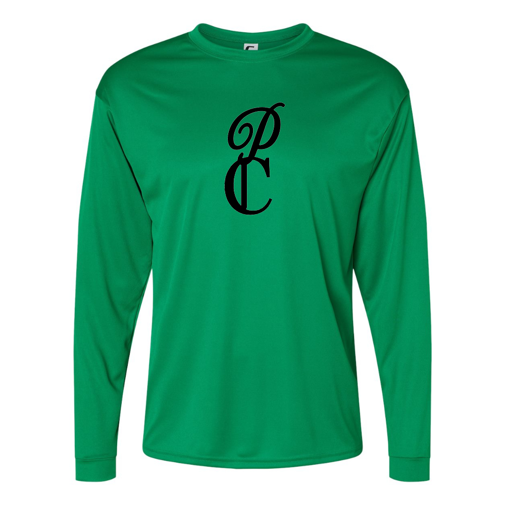 Men's P & C Black   Performance Long Sleeve T-Shirt