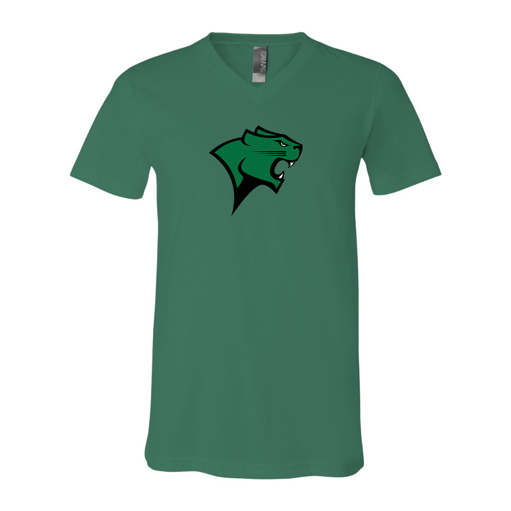 Chicago State Cougars BELLA  CANVAS - Jersey V-Neck T-Shirt